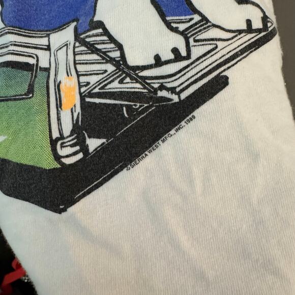 VINTAGE 'I TAKE MY BIG DOG EVERYWHERE' Size Large casual Single Stitch - Picture 4 of 7